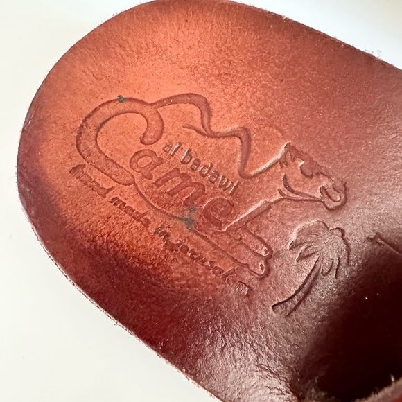Leather Al Badawi Camel Sandals Hand Made in Jerusalem Sz 44 (10.5-11) - Picture 4 of 5